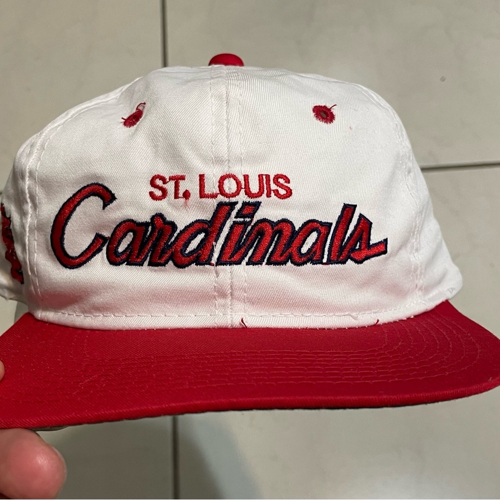 Vintage 90’s Sport Specialties St Louis Cardinals Baseball White SnapBack Hat
